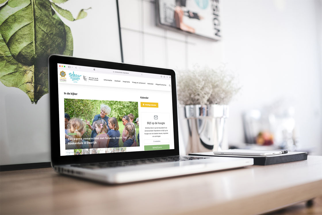 Ontwikkeling responsive Wordpress website van A tot Z voor Zomerscholen Vlaanderen