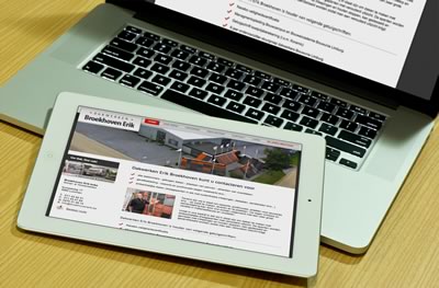 Website gekoppeld aan een CMS systeem voor dakwerken Broekhoven Erik te Lummen