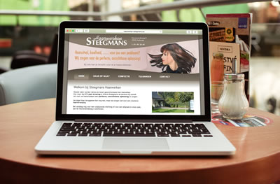 CMS website voor Steegmans Haarwerken te Zonhoven