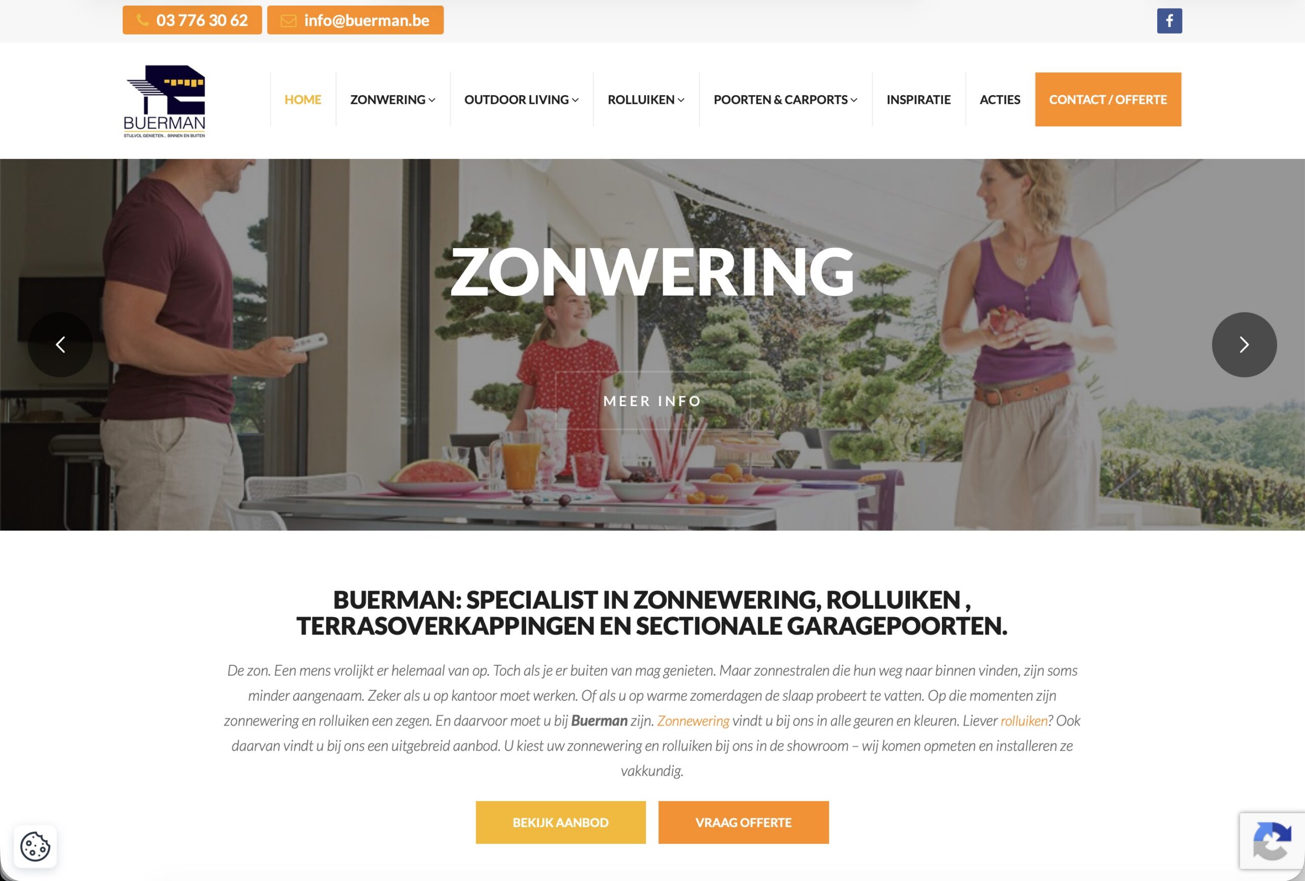 Websitepreview van Buerman