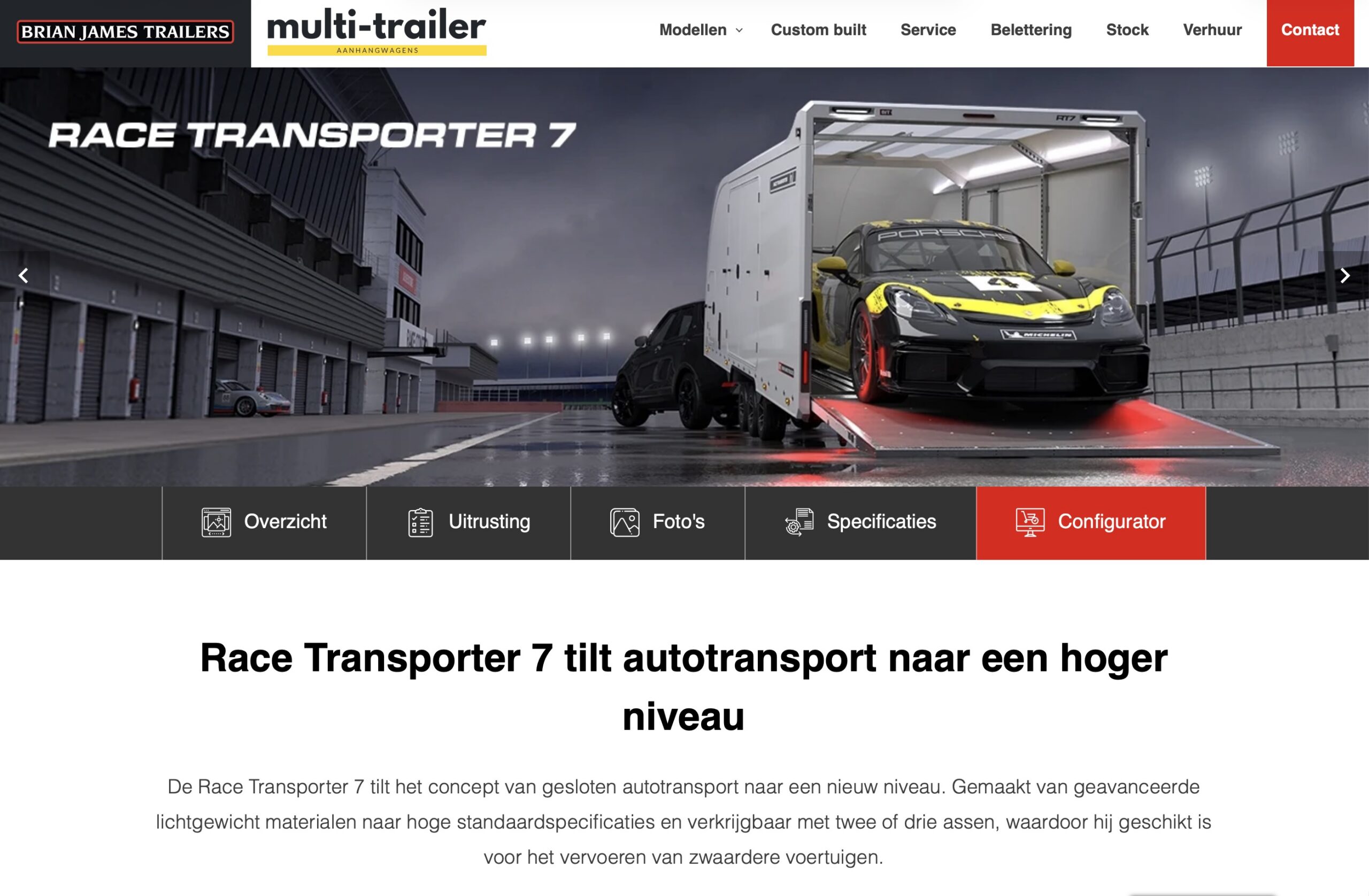 Websitepreview van Multi-Trailer