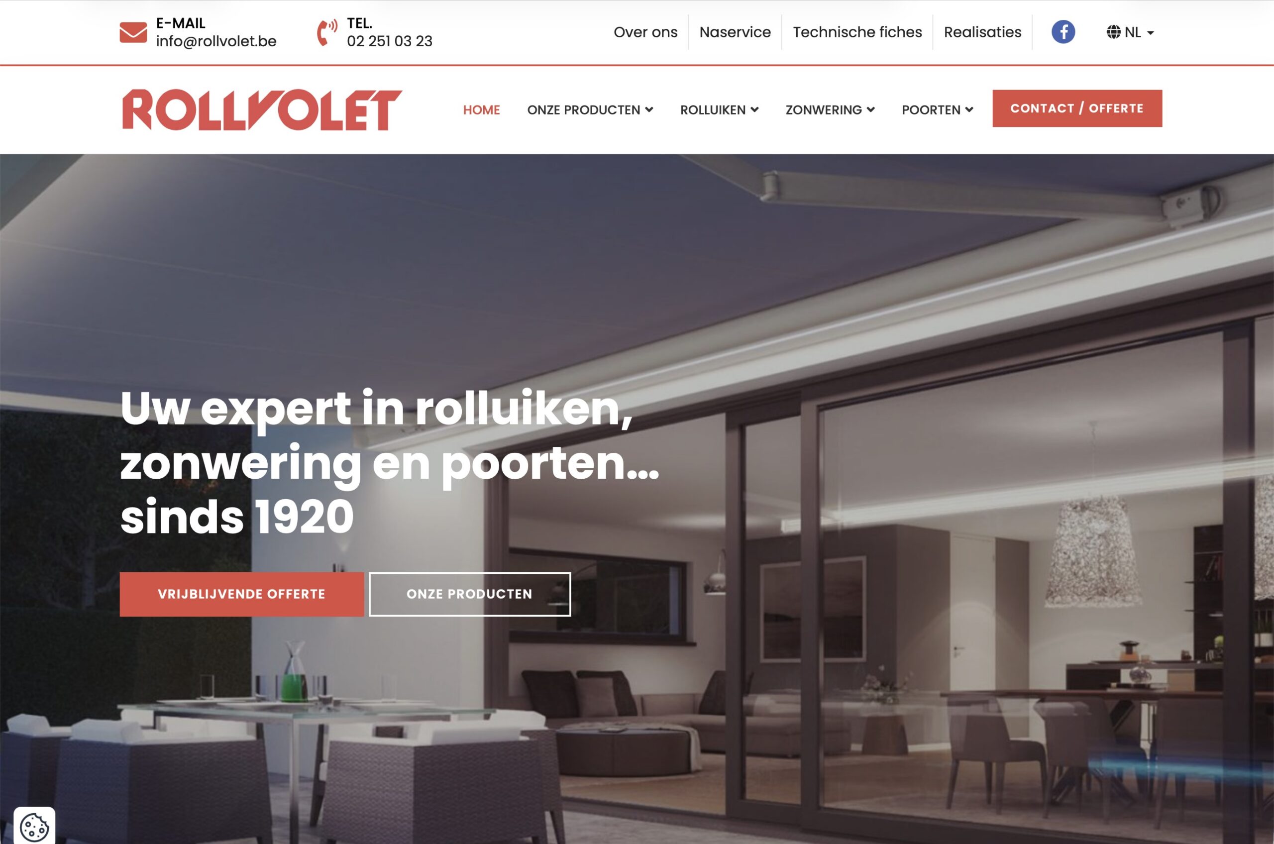 Websitepreview van Rollvolet