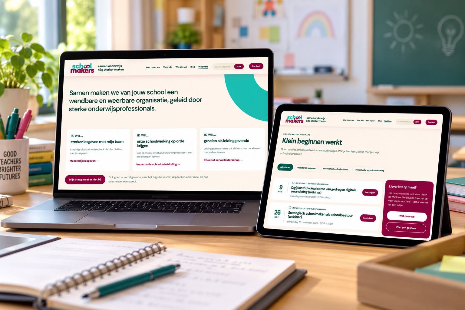 Projectbeeld van Schoolmakers