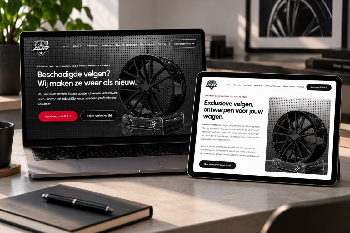 Alu Velgrepair Bornem Website Wordpress ontwerp