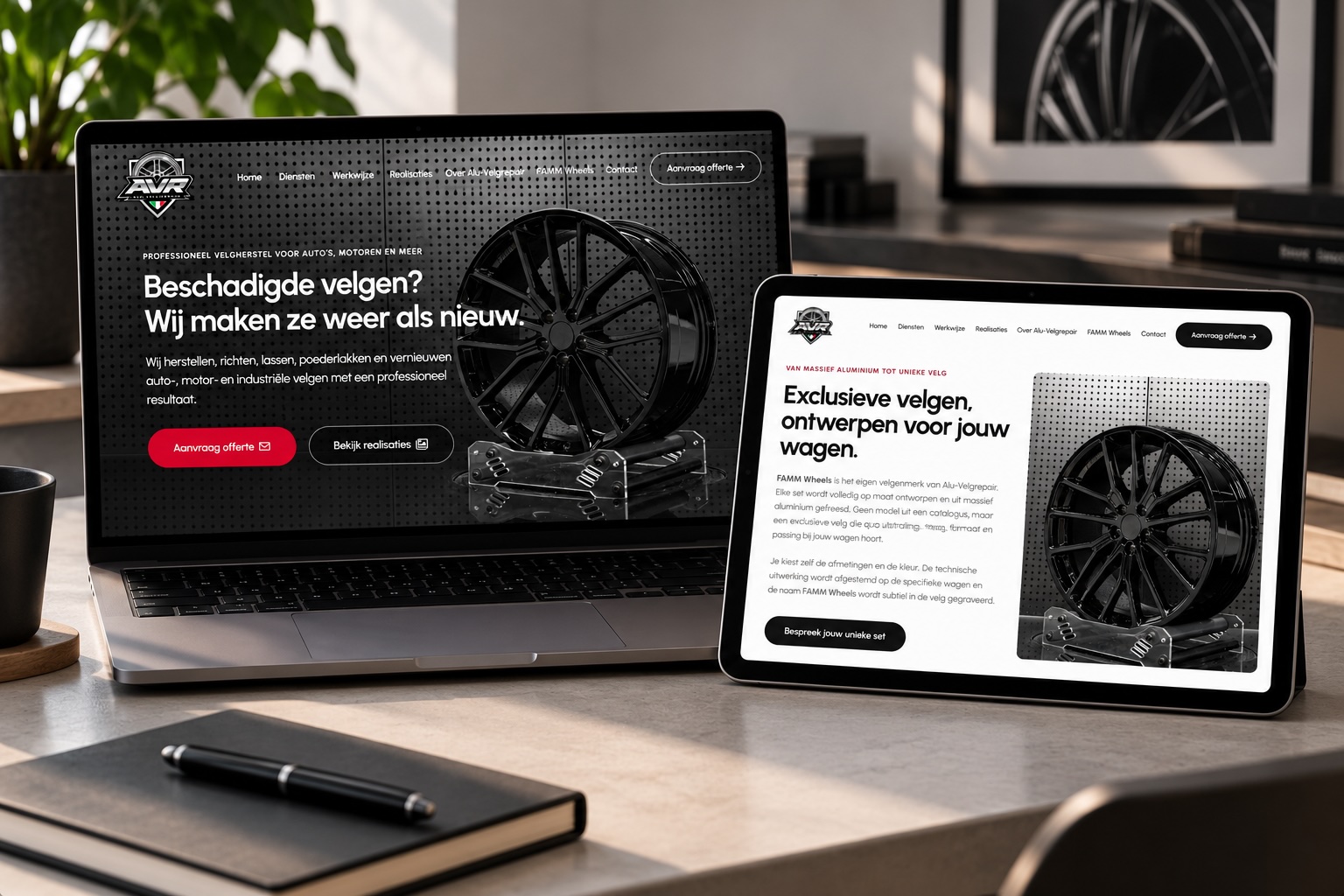 Projectbeeld van Alu-Velgrepair