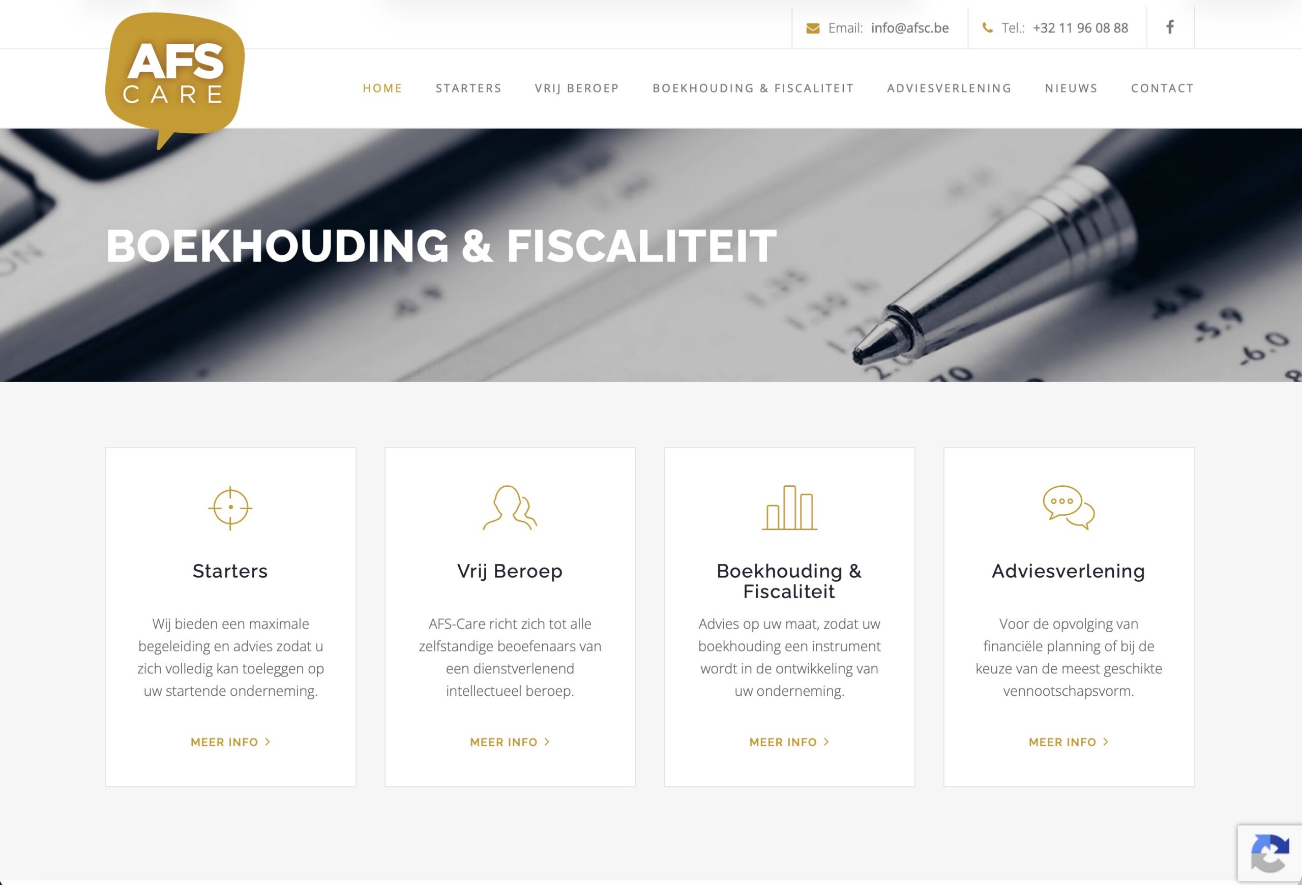 Websitepreview van AFS-Care Boekhouding & Fiscaliteit