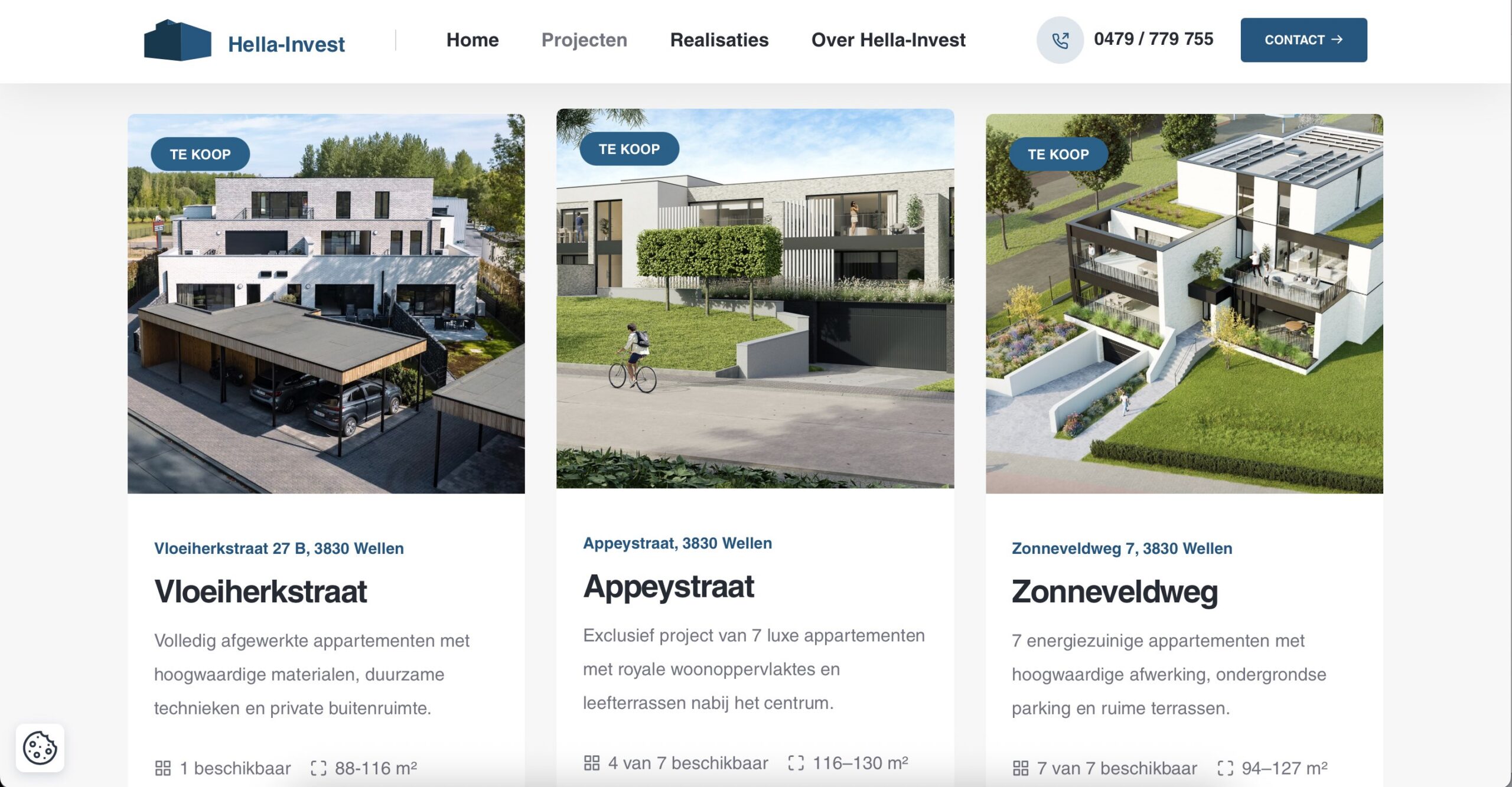 Websitepreview van Hella Invest