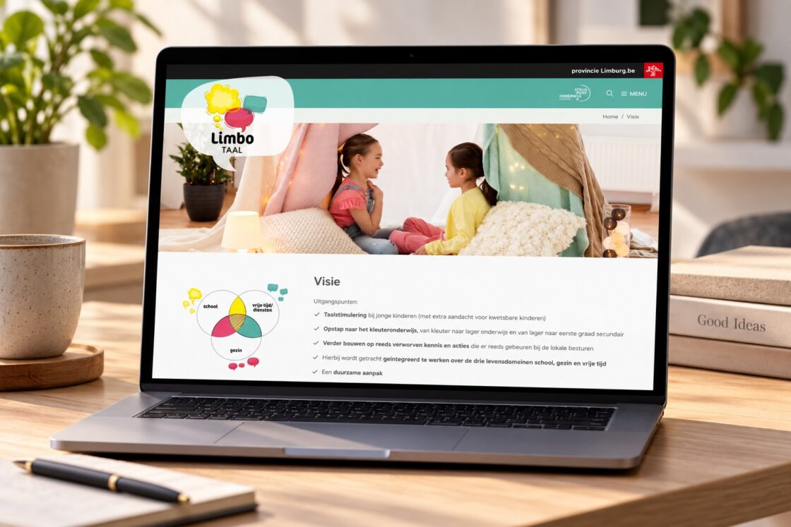 WordPress-website voor LimboTaal, onderwijsproject van de Provincie Limburg